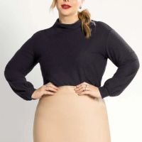 Habana - Blusão Feminino Plus Size Versátil Preto