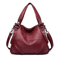 Bolsa de Couro Feminina com Grande Capacidade