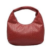 Bolsa Floerns Vintage Leather Tote Shoulder Burgundy