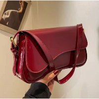 Bolsa Feminina Alça Ajustavel Tendencia Moda Verniz Cores