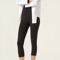 Legging Capri Em Algodão Supima - Preto