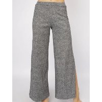 Calça Flare Pantalona Serra e Mar Cintura Alta Com Fenda Casual Inverno