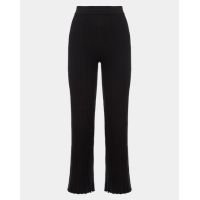 Calça Canelada Reta Preto