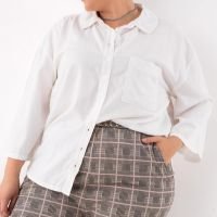 Marguerite - Camisa Branca em Tecido Plano