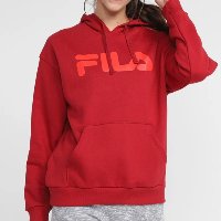 Moletom Fila Comfort Letter Capuz Feminino