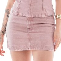 Saia Collor Feminina Arauto Mom Premium Denim