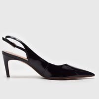 Scarpin Slingback Santa Lolla Verniz Preto