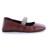 Sapatilha Mirelle Enfeite Metal Marrom