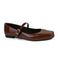 Sapato Feminino Sapatilha Bico Quadrado Mary Jane Boneca Social para Trabal