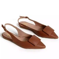 Sapatilha Feminina Slinback, Bico Fino