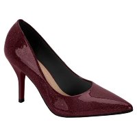 Scarpin Feminino Verniz Galactia Vinho Furtacor