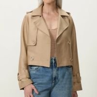 Trench coat cropped