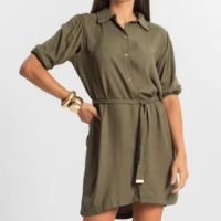 Vestido Feminino Chemise de Viscose Endless - Verde