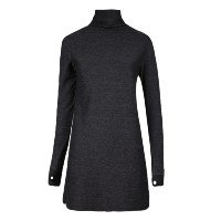 VESTIDO CURTO GOLA ALTA MOLETOM