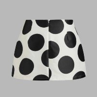 Mid Rise Polka Dot Mini Skirt Curve & Plus