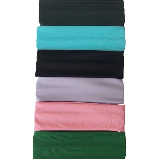 10 Faixas De Cabelo Cores Variadas Tamanho Único Largura 5Cm - Vitrine Orig