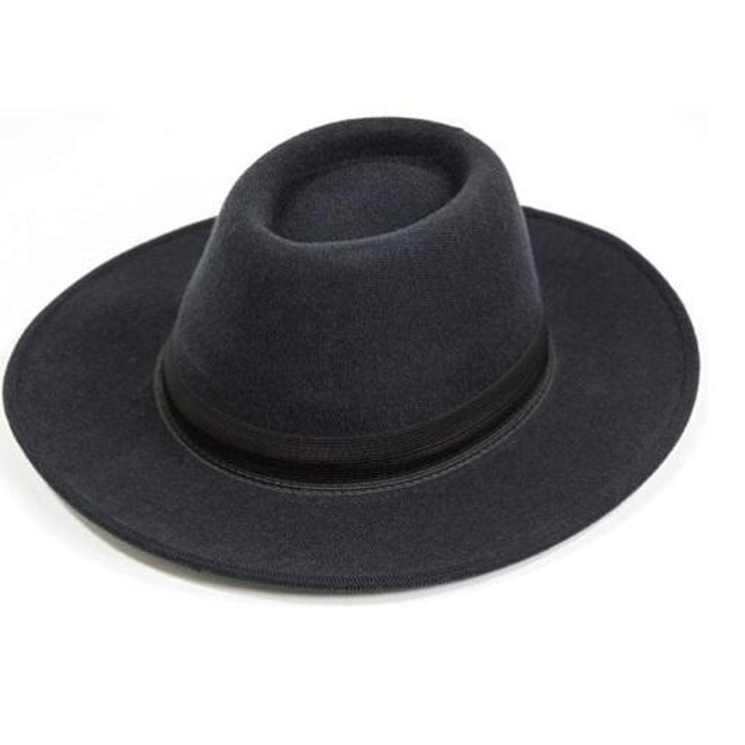 Chapéu Coco Preto Bowler Chapelaria Vintage - Cinza- P - Homem - Marrom