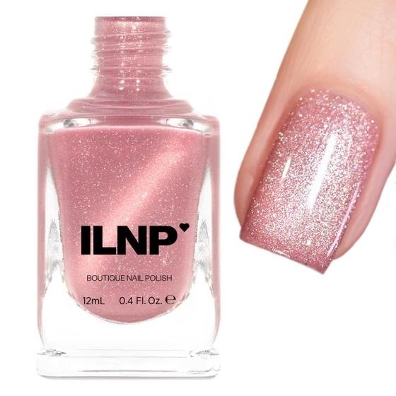 Esmalte Magnético ILNP Pink Suede - Holográfico Rosa Delicado
