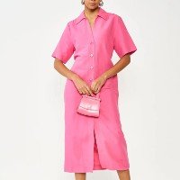 Vestido Alfaiataria Com Linho