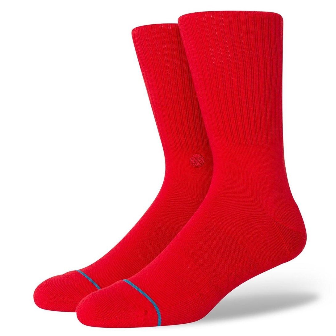Meia Stance Icon Masculino - Vermelho