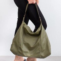 Bolsa feminina de couro grande Cris - Andrea Vinci