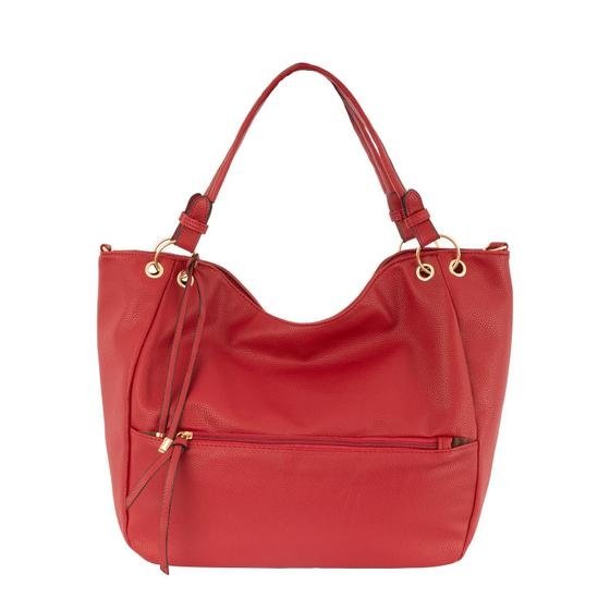 Bolsa Feminina Tamanho Grande Maxi Com Detalhe Zíper Frontal Horizontal Alç