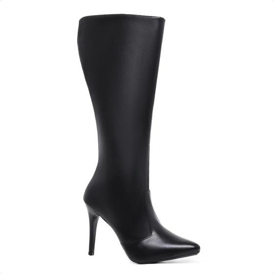Bota Feminina Montaria Bico Fino De Salto Alto - Novo Hábito