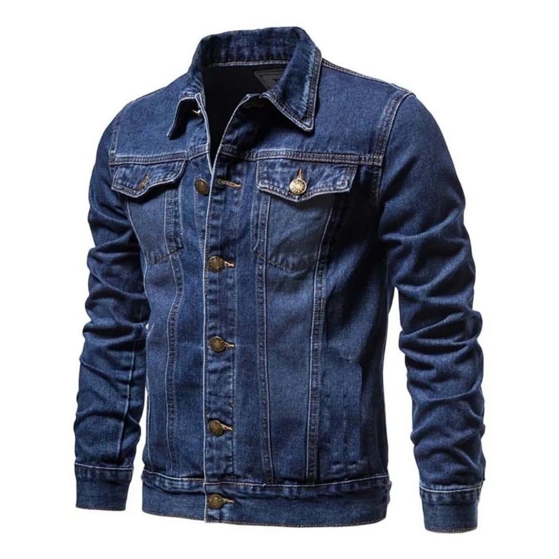 Jaqueta Jeans Masculina Premium - Azul