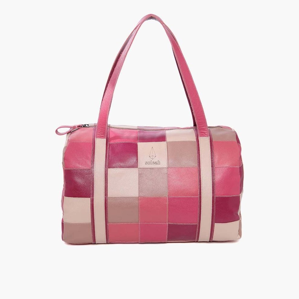 Mala de Viagem Upcycling Rosa Claro