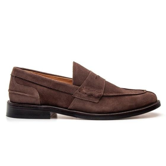 Sapato Masculino Social Couro Loafer Camurça Conforto - Jacometti