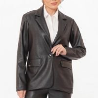 Blazer Couro Fake