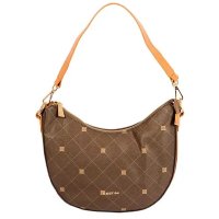 Bolsa Hobo Média Sestini Monograma