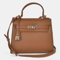 Bolsa Tote Feminina B1-206 Via Marte Marrom Marrom