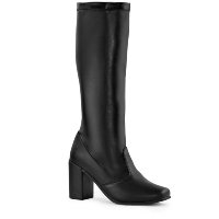 Bota Feminina Lumiss Cano Longo Stretch Bico Quadrado