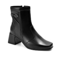 Bota Feminina Lumiss Salto Bloco Baixo