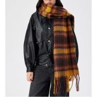PLAID TASSEL SCARF
