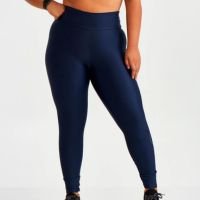 Calça Legging Caju Brasil Plus Size Atletika Azul Eclipse - Feminino - Azul