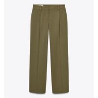 STRAIGHT CUT PLEATED PANTS