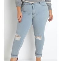 Sawary Jeans - Calça Jeans Clara Cropped Sawary Plus Size