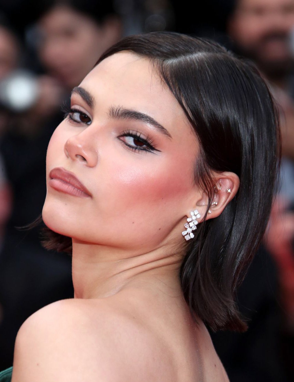 Ariana Greenblatt posa no tapete vermelho do Festival de Cannes