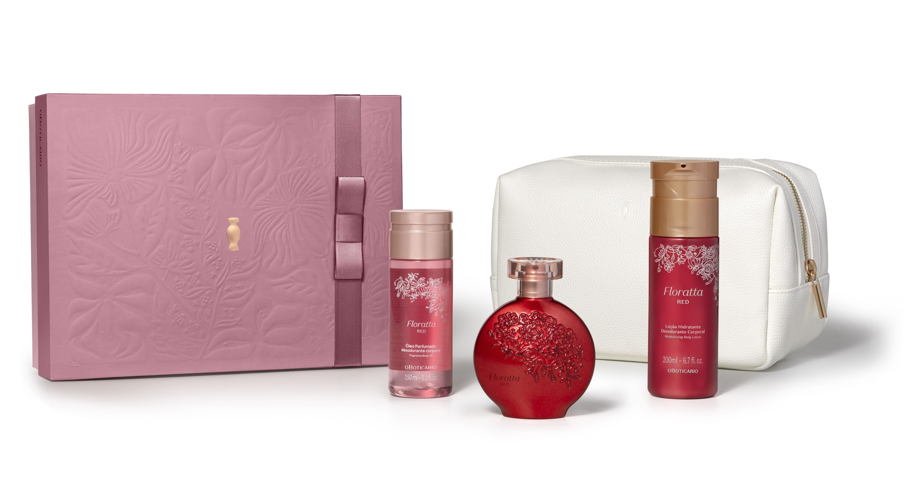 kit Floratta Red de O Boticário perfeito para ser um dos presentes de última hora de dia das mães