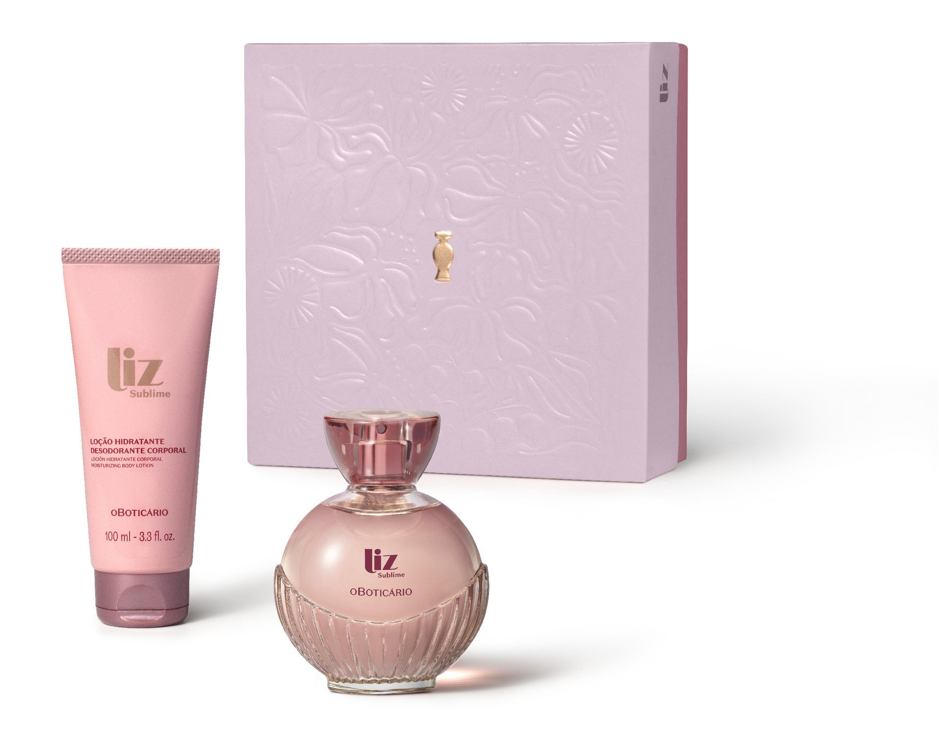 Kit Liz Sublime de O Boticário, perfeito para ser uma dos presentes de última hora de dia das mães