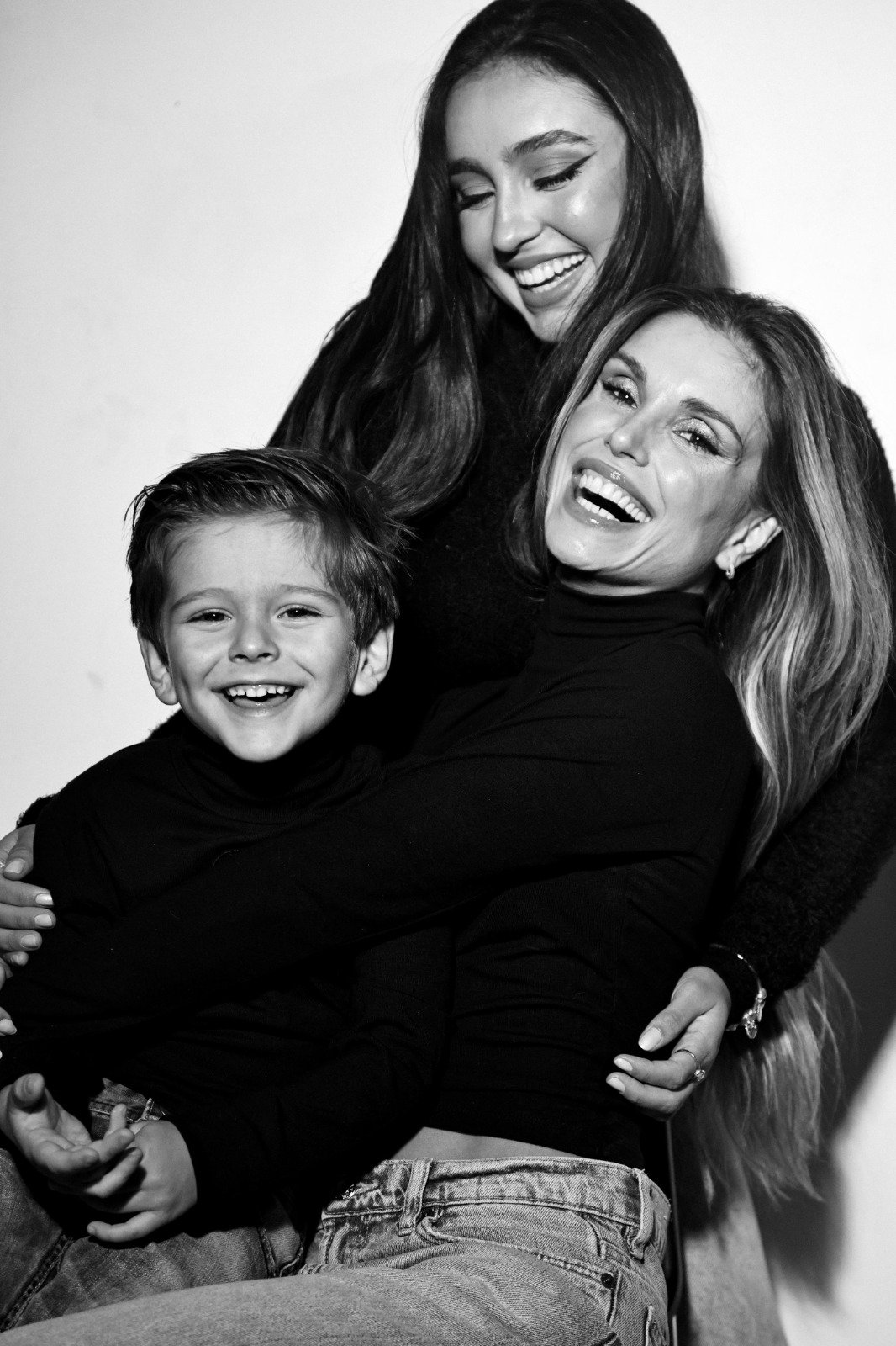 Flávia Viana e filhos