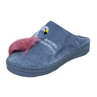 Pantufa Adulto Feminina Forrada de Flamingo