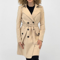 Casaco Malise Trench Coat Feminino - Bege Escuro