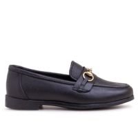 Mocassim Feminino Ipê Mulato Sapatilha Bridão Conforto Couro - Preto