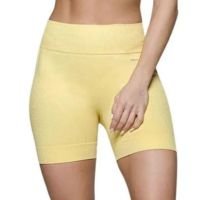 Shorts Feminino Academia Selene Canelado - Amarelo