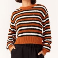 Casaco Tricot Listrado