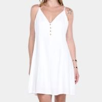Vestido Curto Farm Casual Feminino - Off White