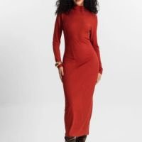 Vestido Manga Longa Feminino Rovitex - Laranja